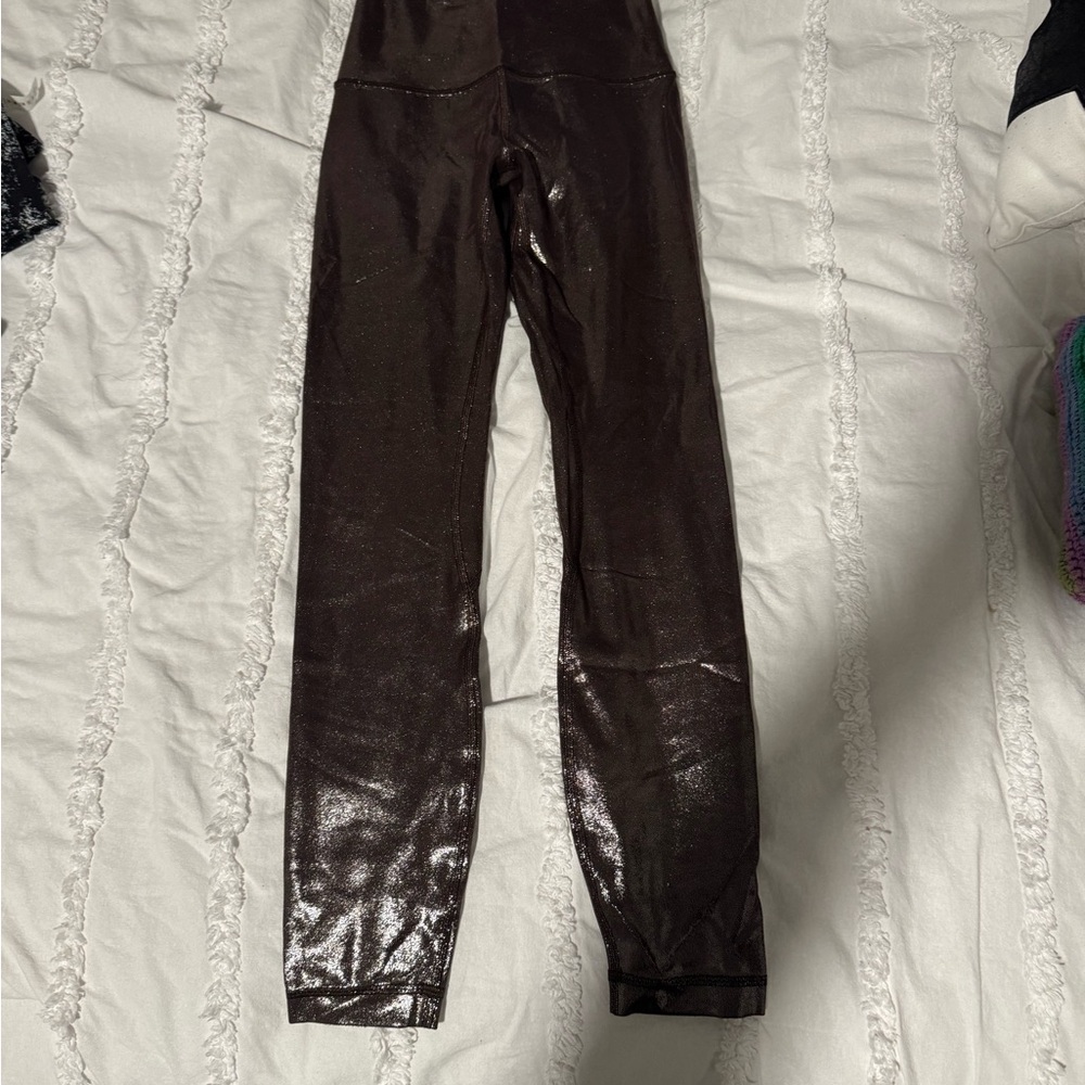Shiny Brown Leggings